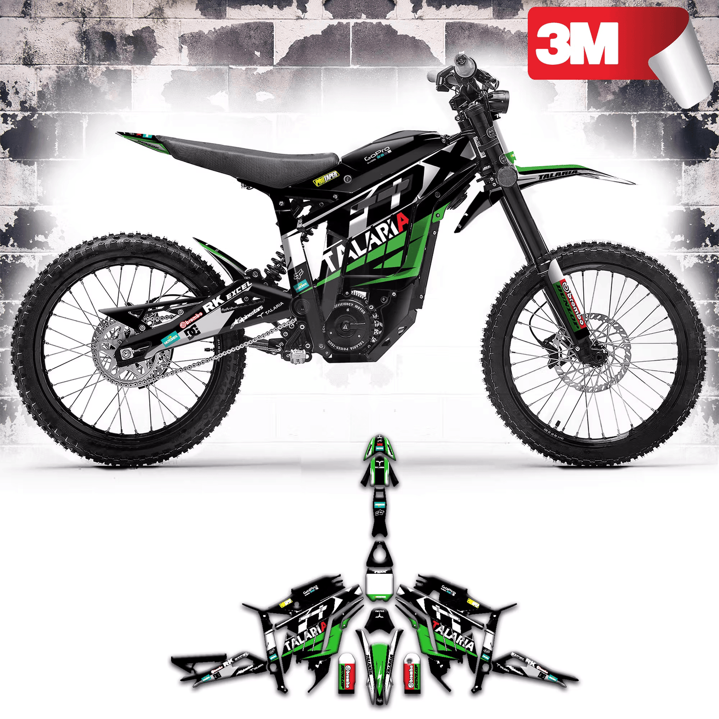 Talaria x FOX Lime Graphics Kit