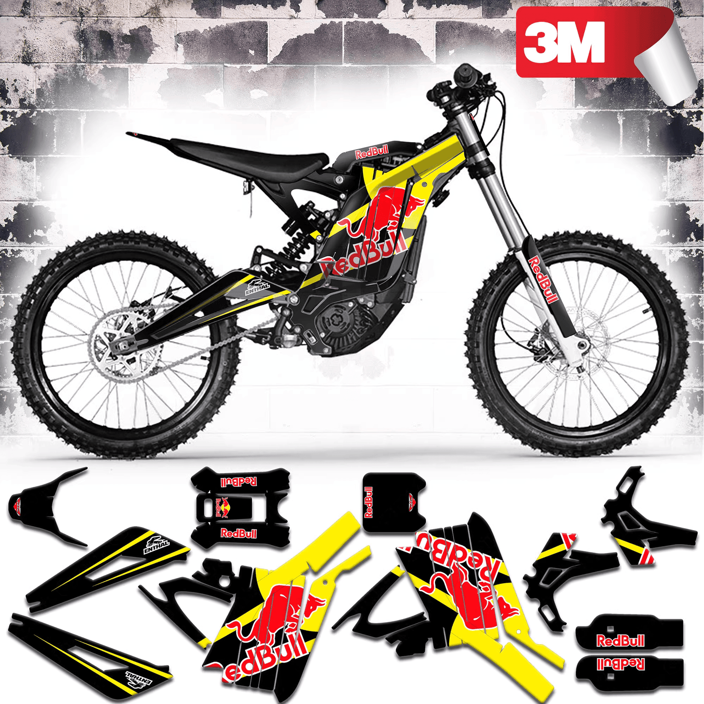 Black & Yellow Redbull Graphics Kit