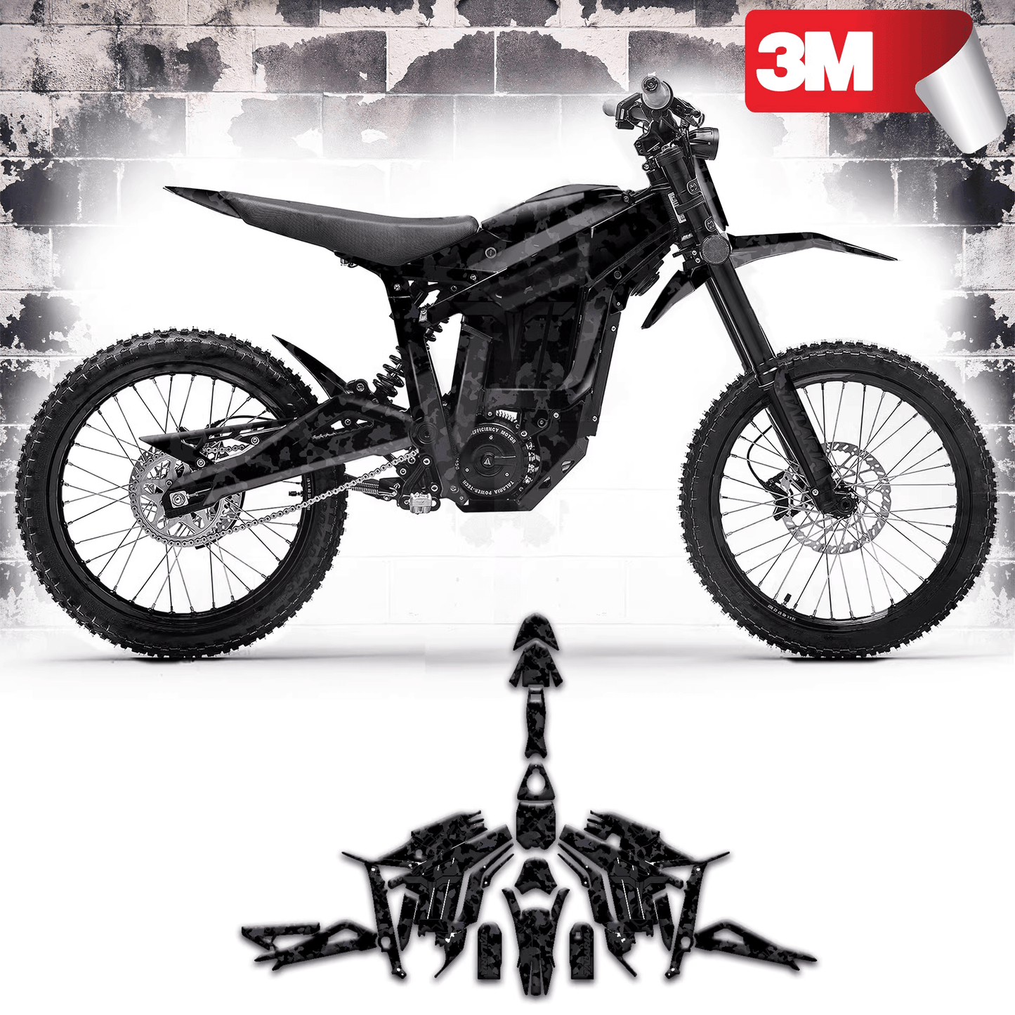 Black Camo Graphics Kit