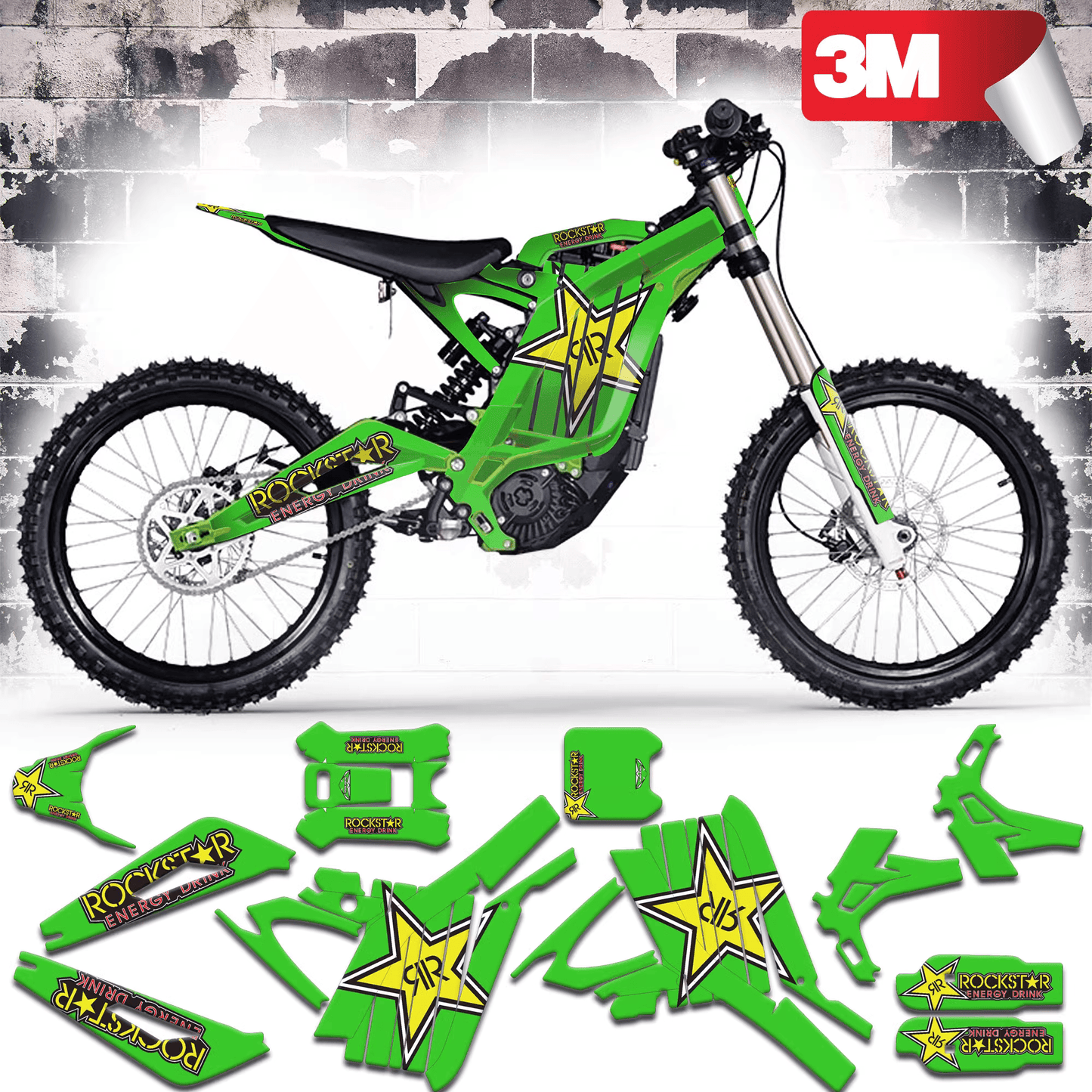 Lime Rockstar Graphics Kit