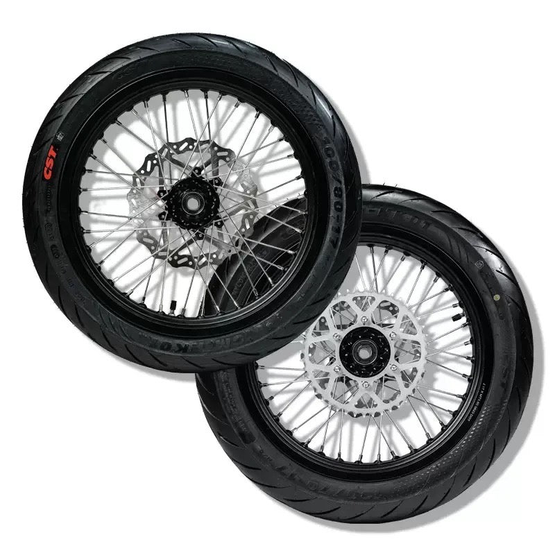 Ultra Bee Supermoto Full Wheel Set