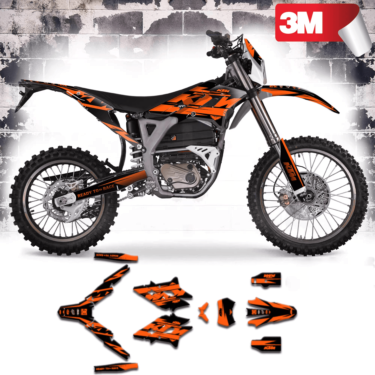 Orange KTM Graphics Kit