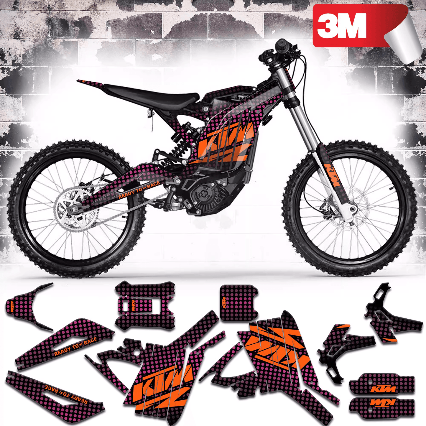 KTM Polka Dot Graphics Kit