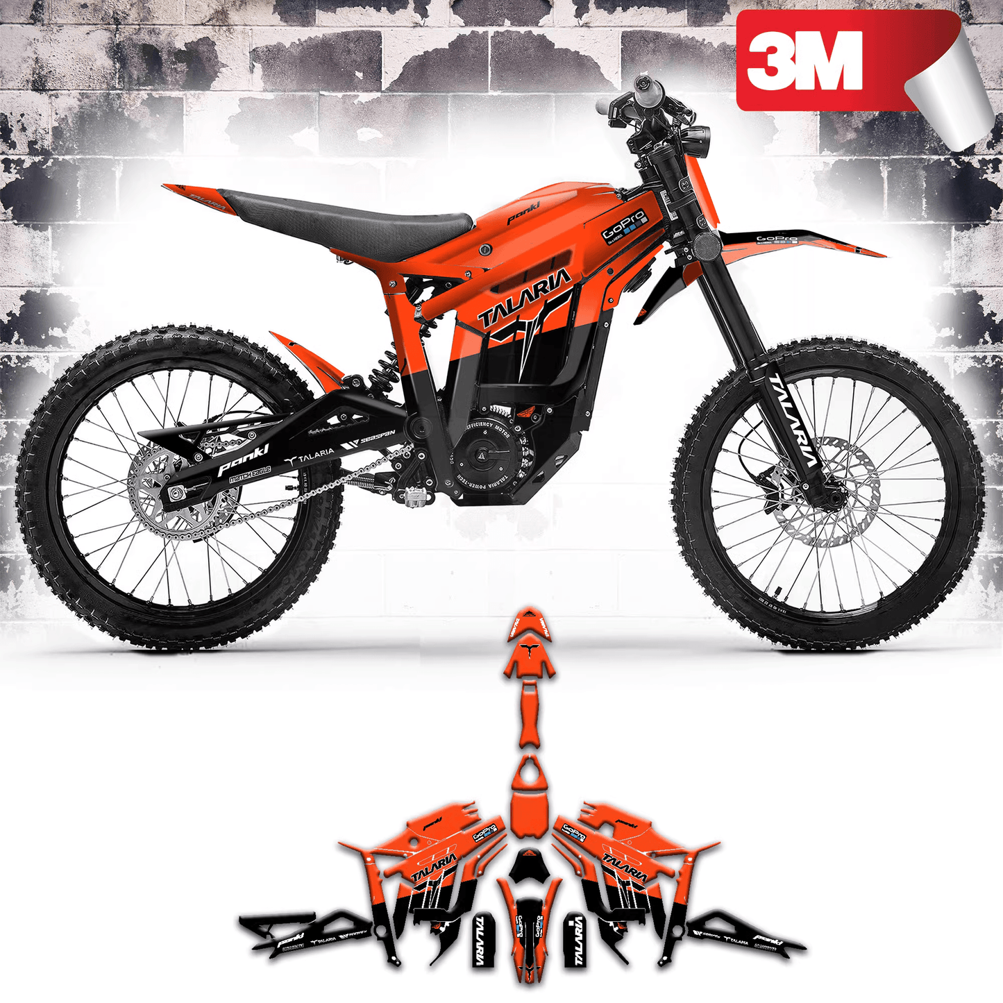 Black and Orange Graphics Kit