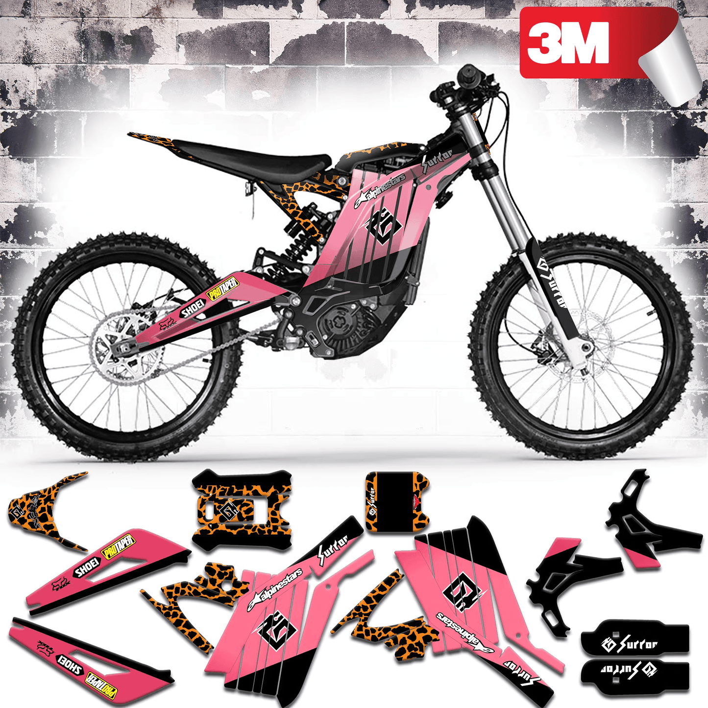 Pink Leopard Graphics Kit