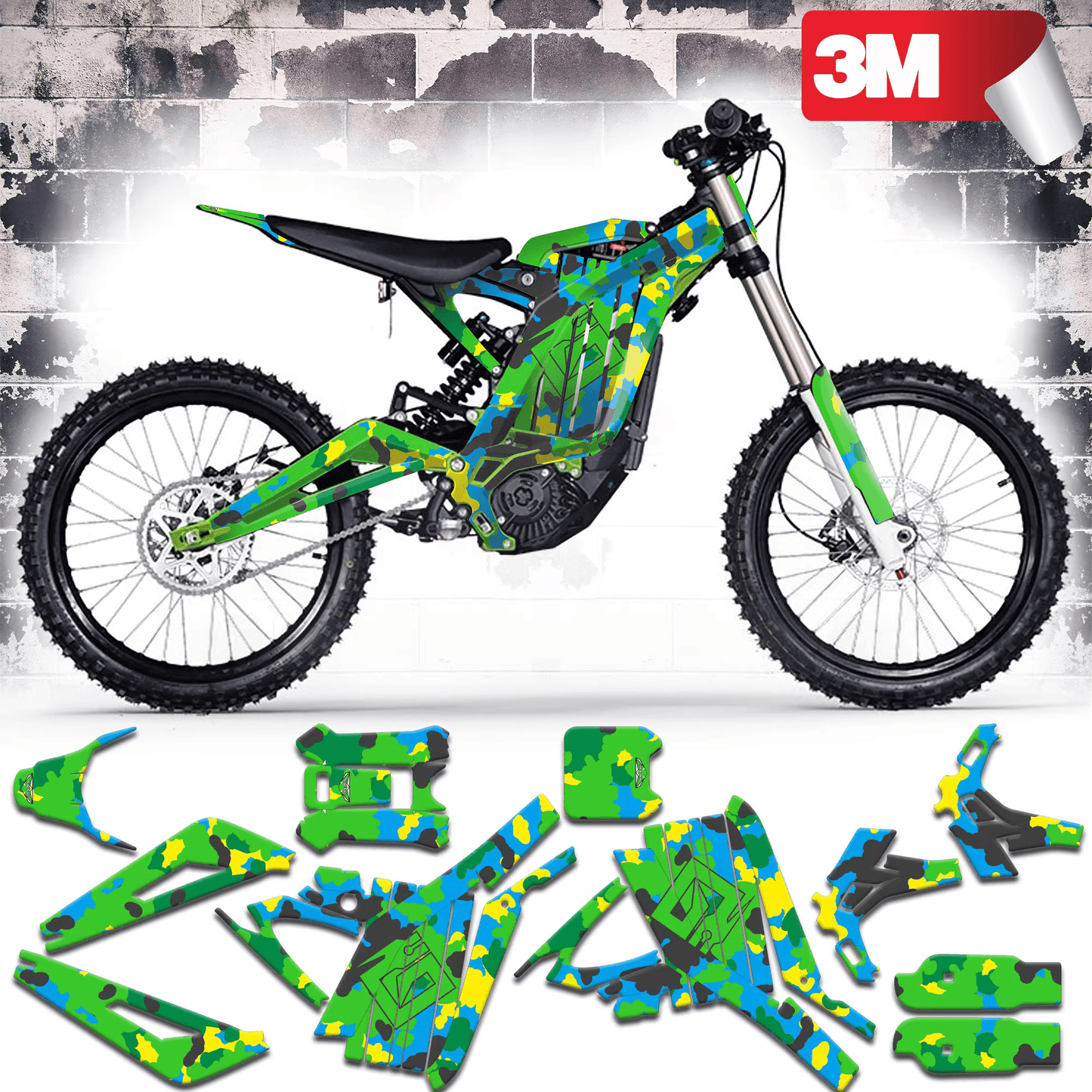 Green Paint Splatter Graphics Kit