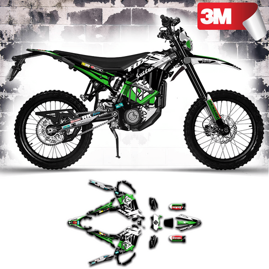 Black & Green FOX Graphics Kit